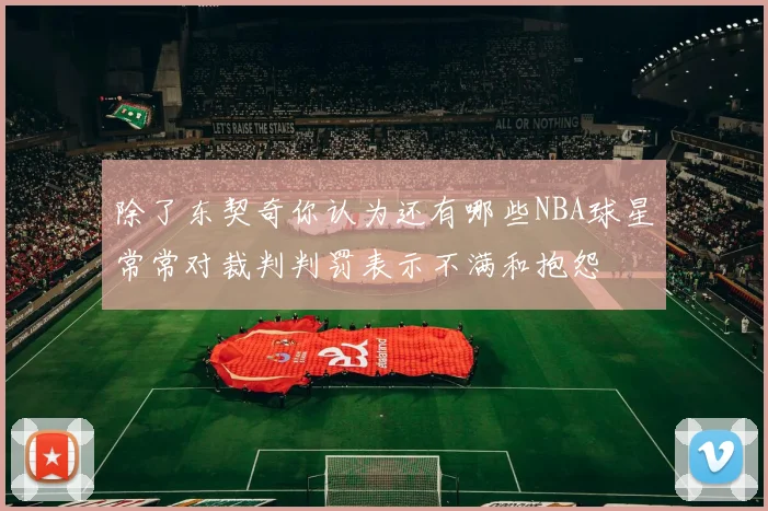 除了东契奇你认为还有哪些NBA球星常常对裁判判罚表示不满和抱怨